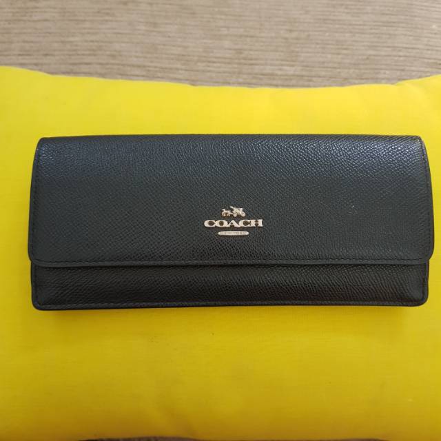 (PRELOVED) LIKE NEW DOMPET WANITA COACH NEW YORK ORIGINAL LEATHER KULIT