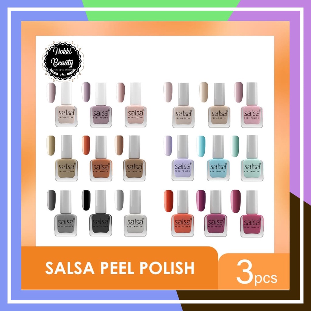 SALSA Peel Polish - Kutek Peel Off kupas Breathable ISI 3 KUTEK HALAL