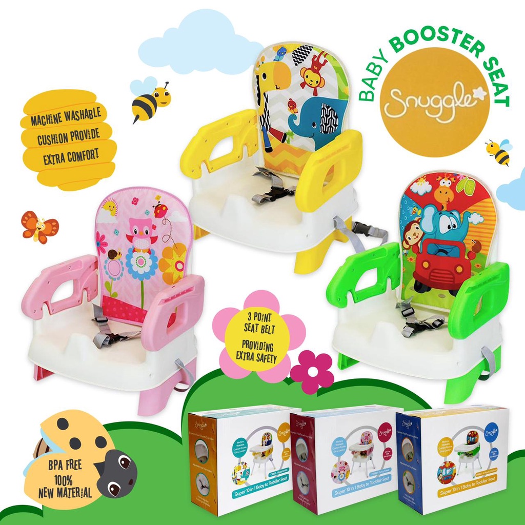 GOJEK TERLARIS baby chair Sugar baby SUPER CHAIR / My Chair / FUN CHAIR / SIT ON ME / K Chair Klassic Chair KURSI makan BAYI 4IN1 FOLDED BOOSTER  &amp; CHAIR SUGARBABY (Baby Booster &amp; High Chair) : 6 Growing Stages