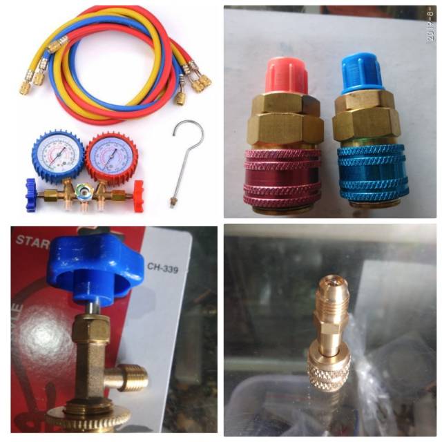 paket alat isi freon lengkap untuk ac mobil kulkas ac rumah