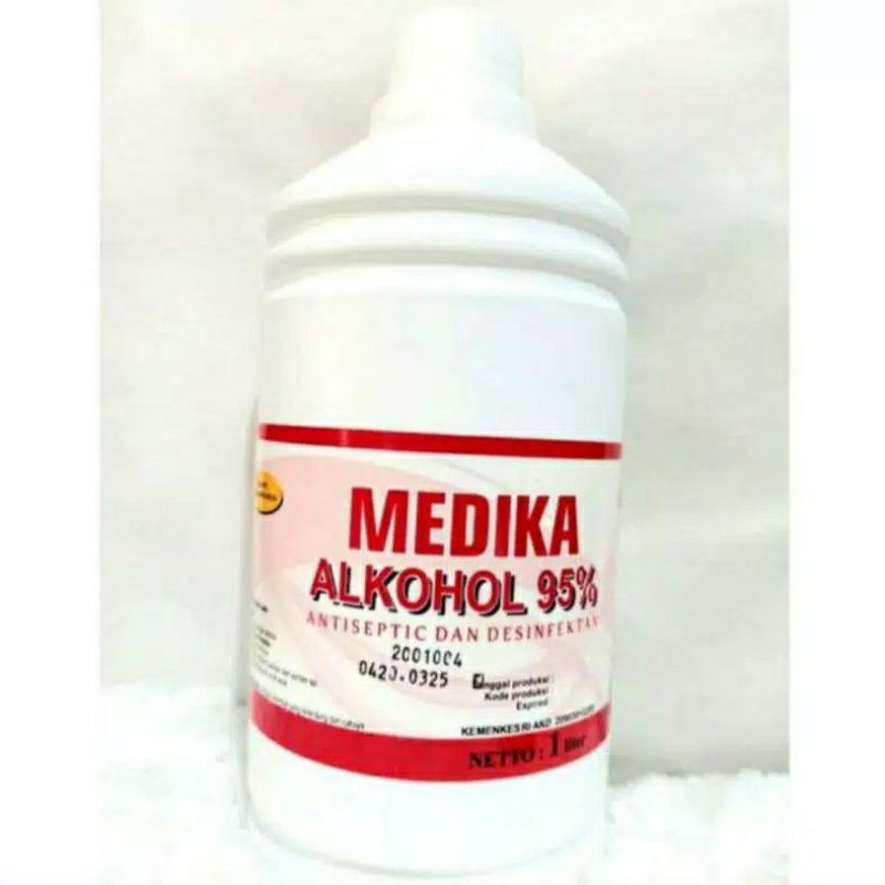 ALKOHOL Antiseptik Desinfektan 95% 1 liter Medika