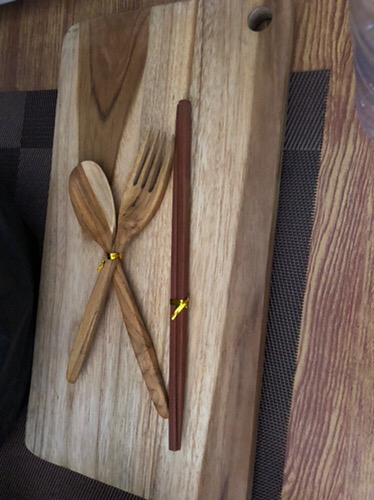 Talenan Kayu Jati / Wooden Cutting Board Bentuk Persegi 33 X 18 Cm