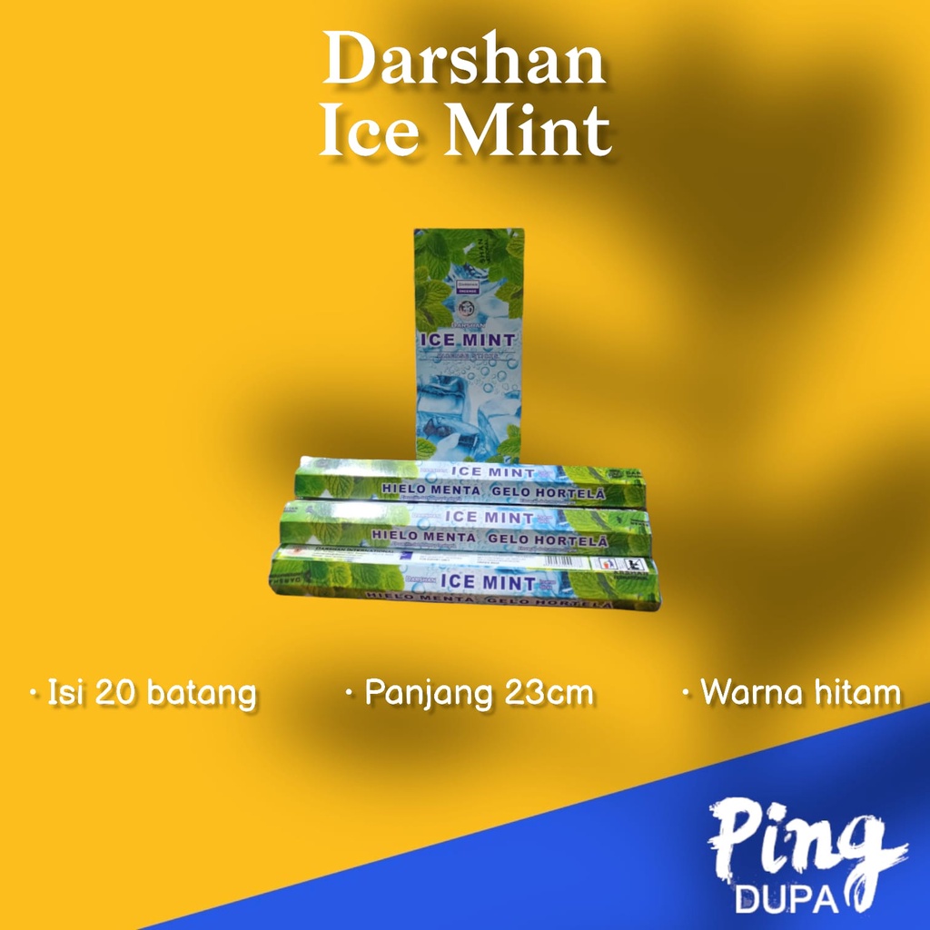 Dupa Ice Mint Hexa By Darshan India Isi 20 Batang Hio