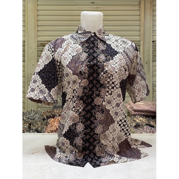 COD//KEMEJA BATIK//KEMEJA BATIK LENGAN PENDEK//KEMEJA BATIK COUPLE LAVENDER, LILAC, TARO//TERLARIS