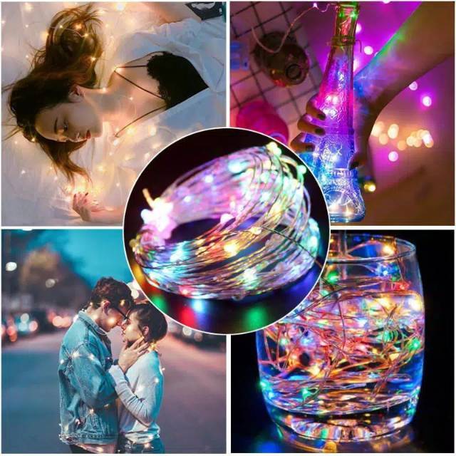  Lampu Hias LED Tumblr DIY Kawat Tembaga Kabel String 