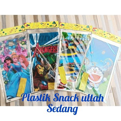 

Plastik ultah Snack sedang uk 20 x 40 /plastik bingkisan ultah MOTIF RANDOM