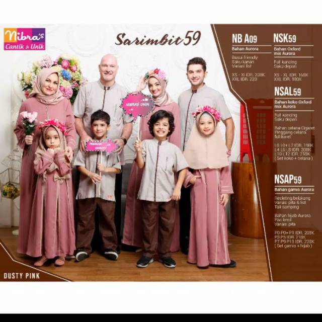 Sarimbit59 nibras anak 59 ukuran P0+ / Nsap59