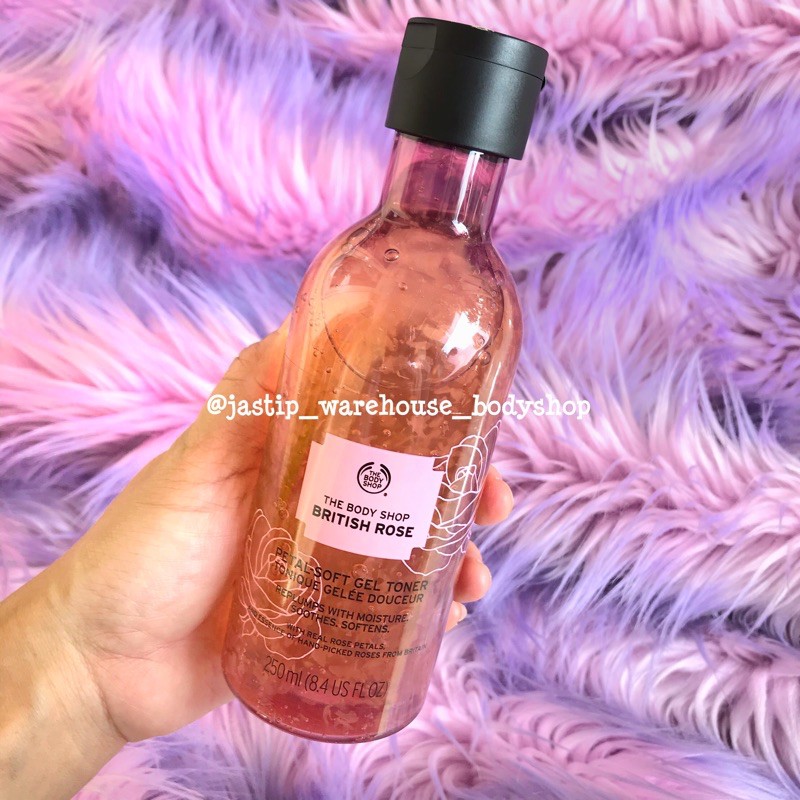 BRITISH ROSE PETAL SOFT GEL TONER 250ML THE BODY SHOP