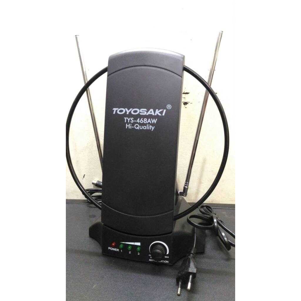 Antena TV Digital Indoor Toyosaki Type 468 Super Jernih Antenna Teve Led UHF VHF Paling Bagus Anten 