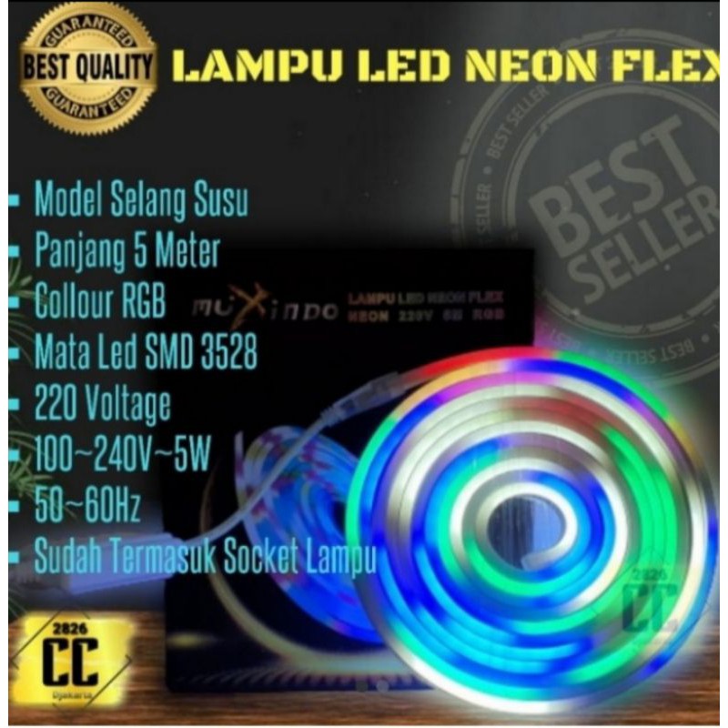 NEON FLEX LED RGB / LAMPU NEON / LAMPU LED