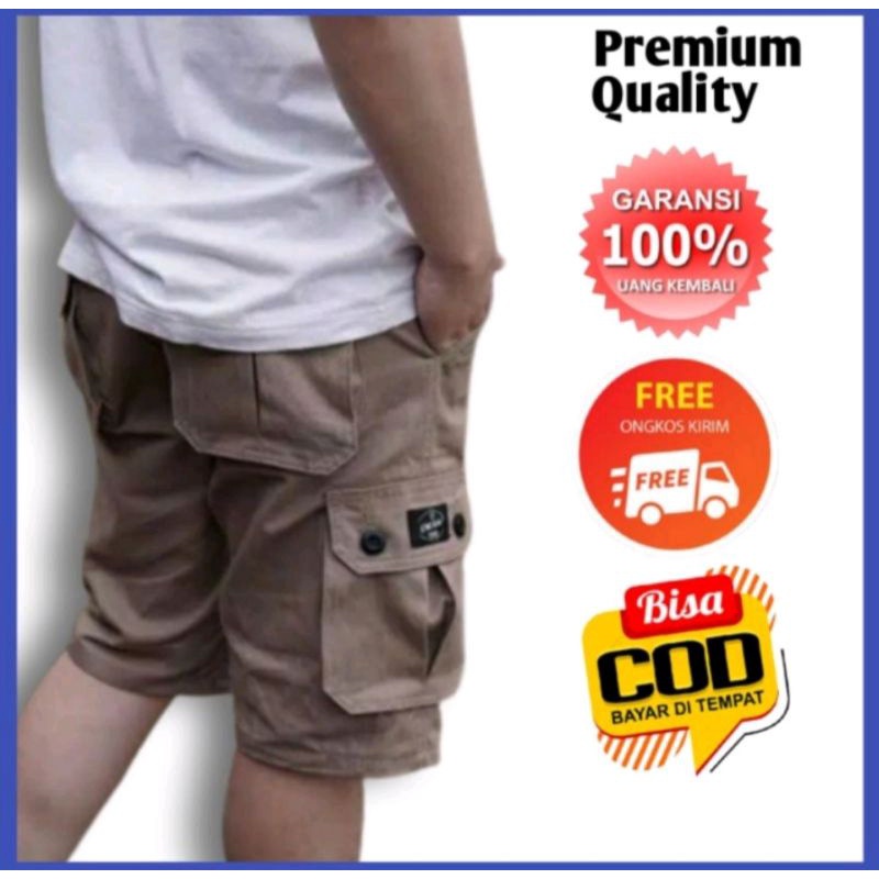 CELANA PENDEK CARGO PRIA SIZE 28-32