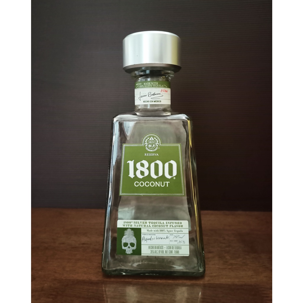 Botol bekas Tequila 1800 Reserva Coconut 750 ml