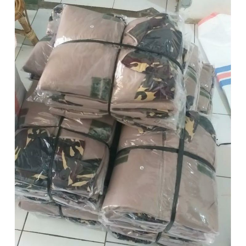 Jaket bomber banser kombinasi