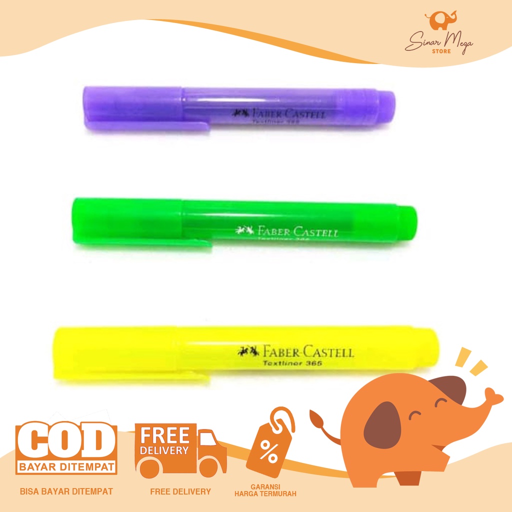 

Faber Castell Highlighter Textliner 365 Translucent Colour/ Penanda warna warni