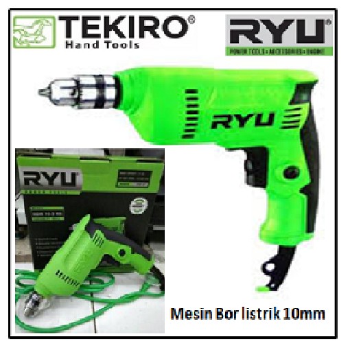Mesin Bor Listrik 10 Mm TEKIRO RYU Mesin Bor Tangan Listrik RYU Bor rdr10-3re