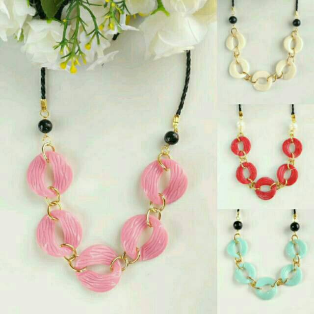 Kalung rante aksesoris fashion hijab simple