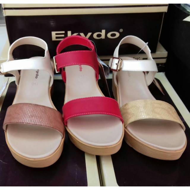  Sandal  wanita EKYDO by CARVIL ada 3 pilihan warna  coklat 