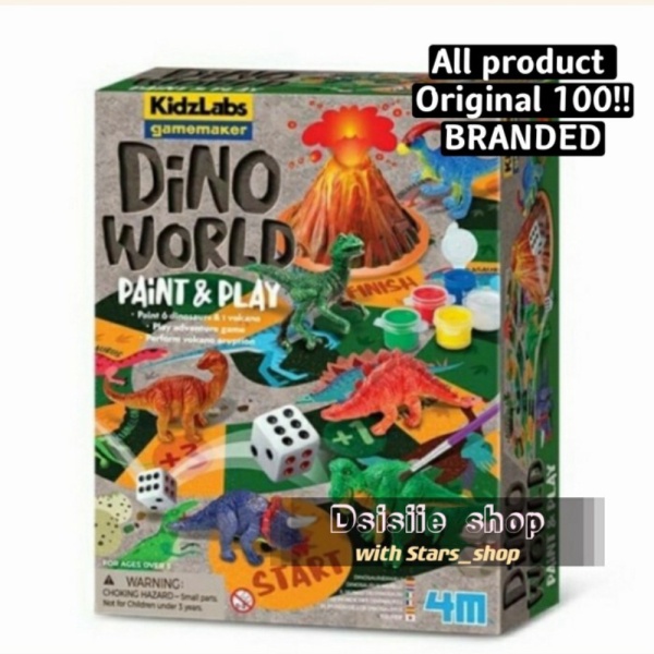 

KidzLabs GameMaker Dino World Paint and Play 4M Original / Edu Toys. Murah