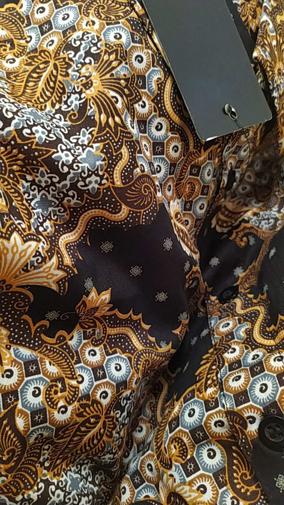 [gridline - R041 & R041-b] Kemeja Batik Pria Katun Lengan Pendek Regular