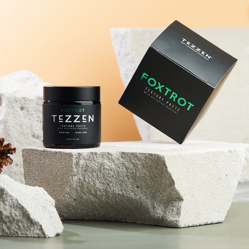 TEZZEN FOXTROT ACTIVATED CHARCOAL TEXTURE PASTE FREE SISIR POMADE CLAY