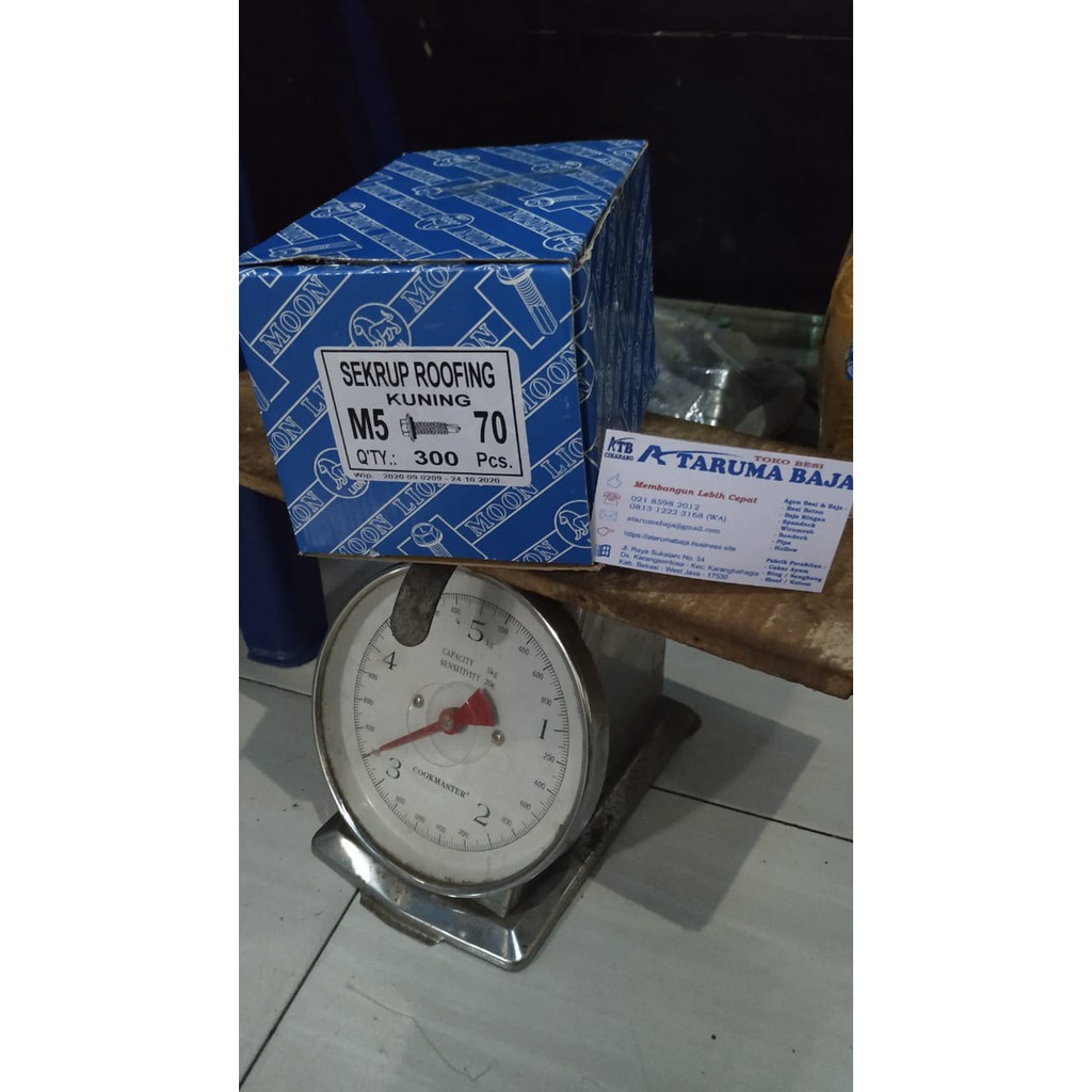 Skrup Roofing 7 cm - Skrup Spandeck M5 x 70 - Paku Roofing Spandeck - Skrup Atap 12 x 70