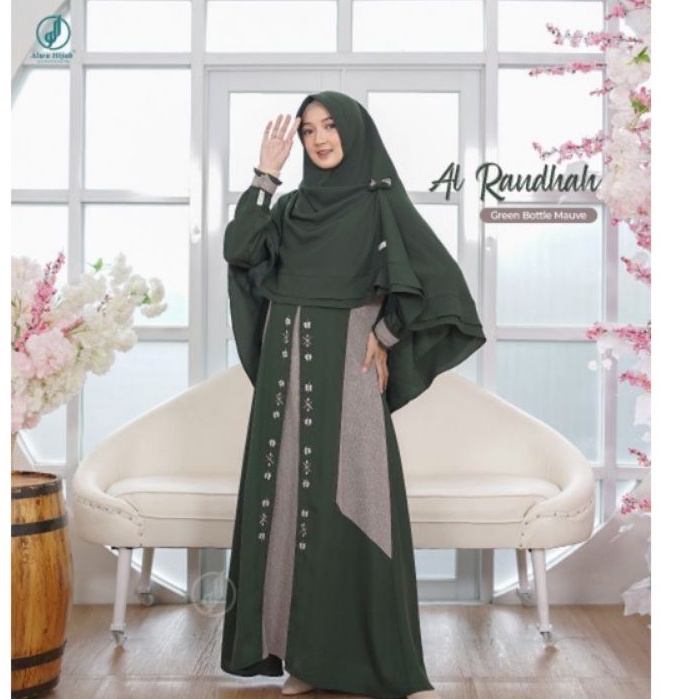 GAMIS  AL RAUDHAH • SET KHIMAR