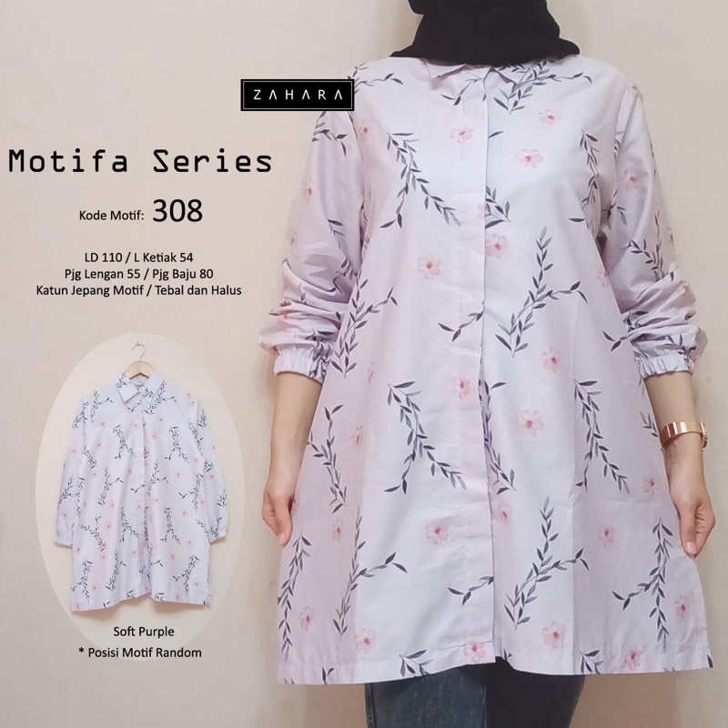 MOTIFA REYNA BLOUSE by Elsire Baju Kemeja Atasan Wanita Bahan Katun Jepang Motif Bunga