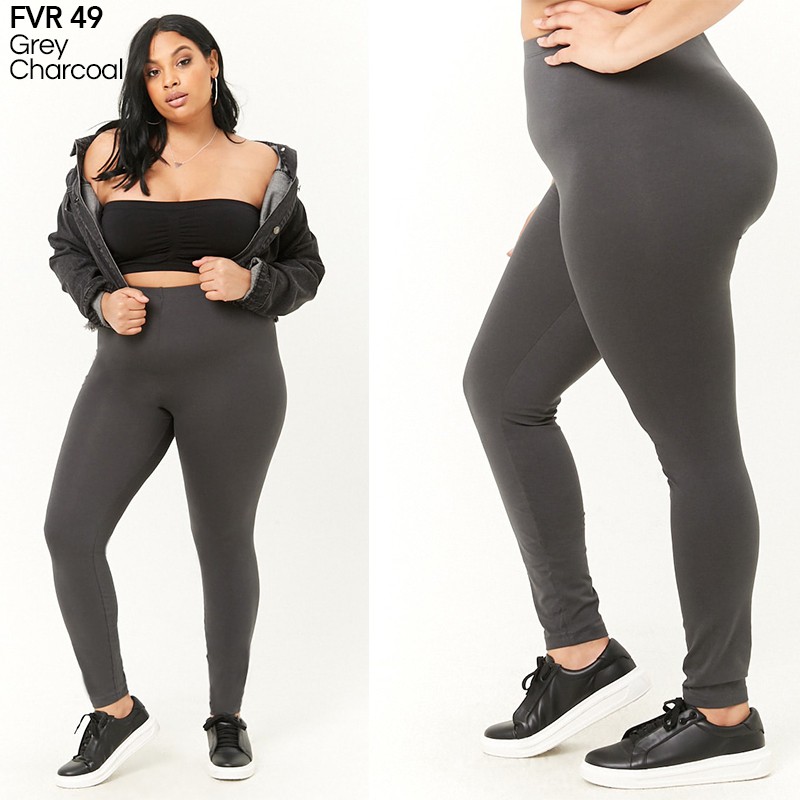 LEGGING JUMBO Forever21 Grey Abu Charcoal Polos