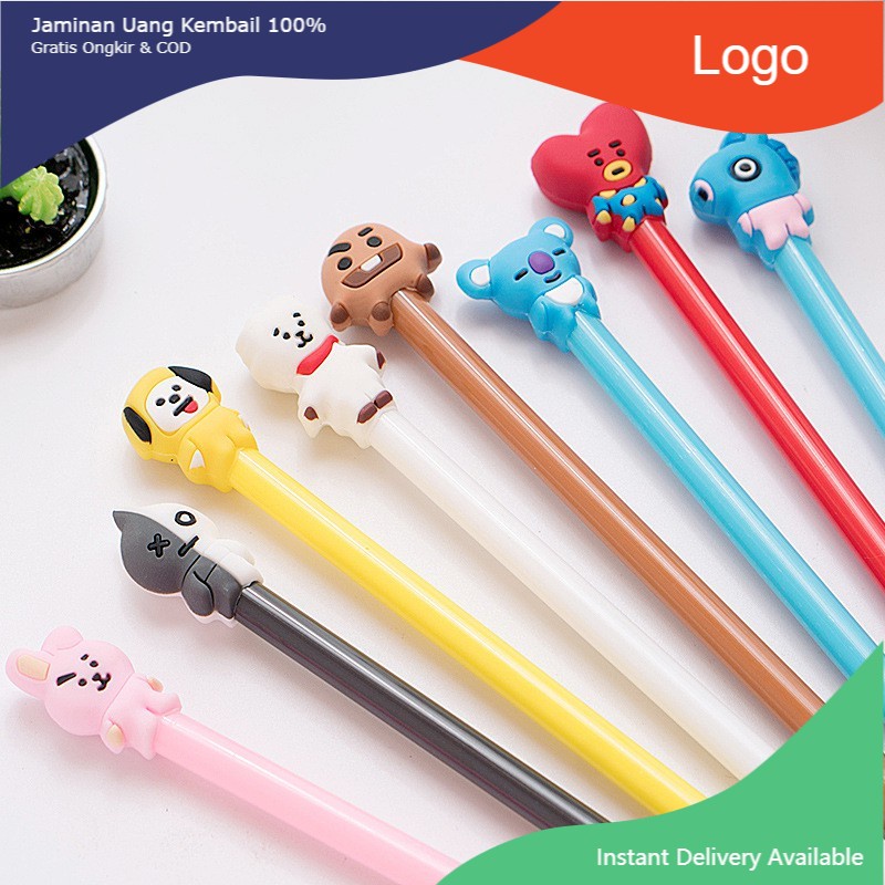 

PENA GEL KPOP BTS BT21 0.5MM STANDAR INTERNASIONAL PULPEN GEL BTS KPOP M