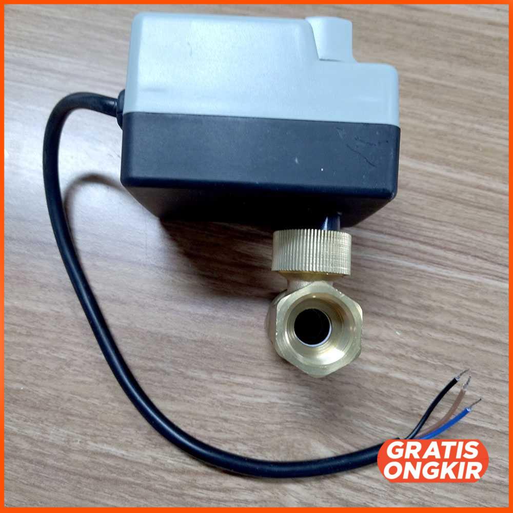 Brass Motorized Ball Valve Electric Actuator 2 Way DN15 BV2012-32