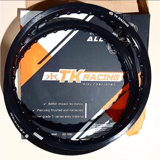 READY VELG TK RACING HITAM 160 185 RING 17 STOK TERBATAS