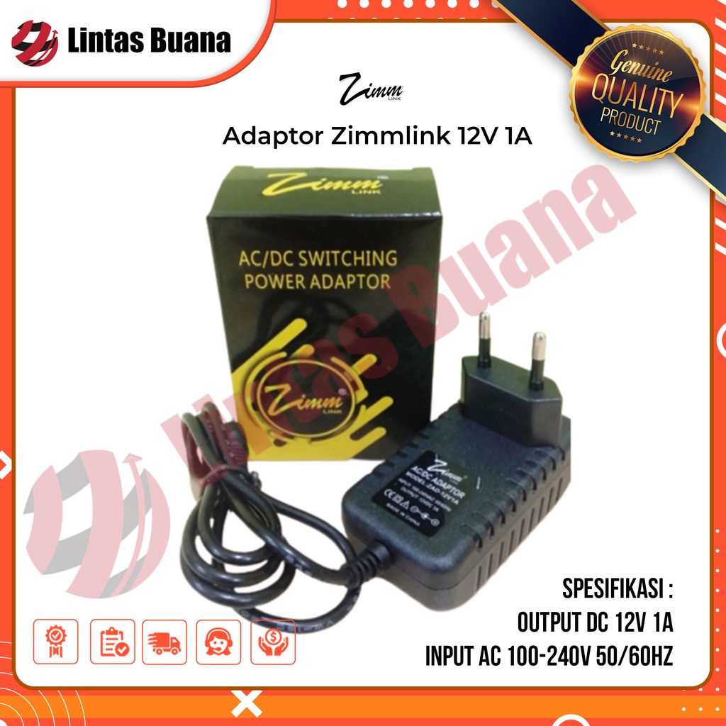 Adaptor Zimmlink DC 12 Volt 1 Ampere