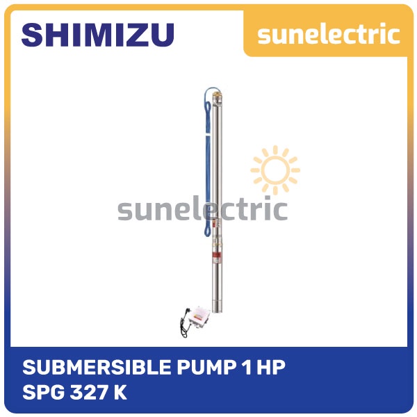 Shimizu SPG 20 327 K BIT (1 HP) Submersible Deep Well Pump + Kabel 50m / Pompa Satelit / Pompa Tanam