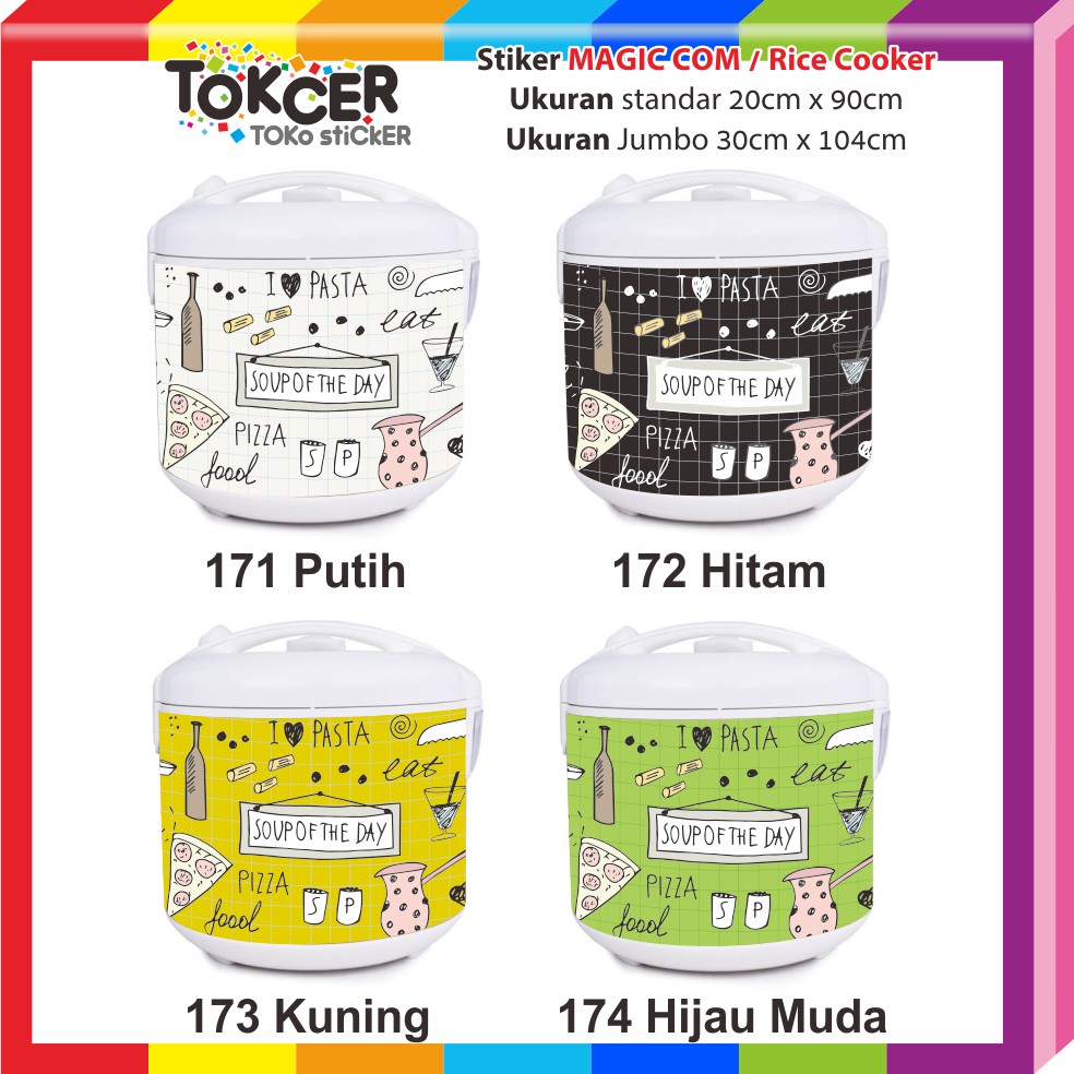 Stiker MAGIC COM / Rice Cooker MASTERCHEF