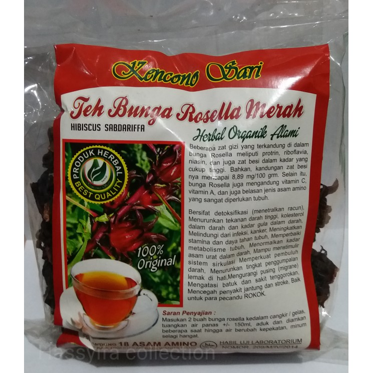 

Teh Bunga Rosella Merah Kencono Sari