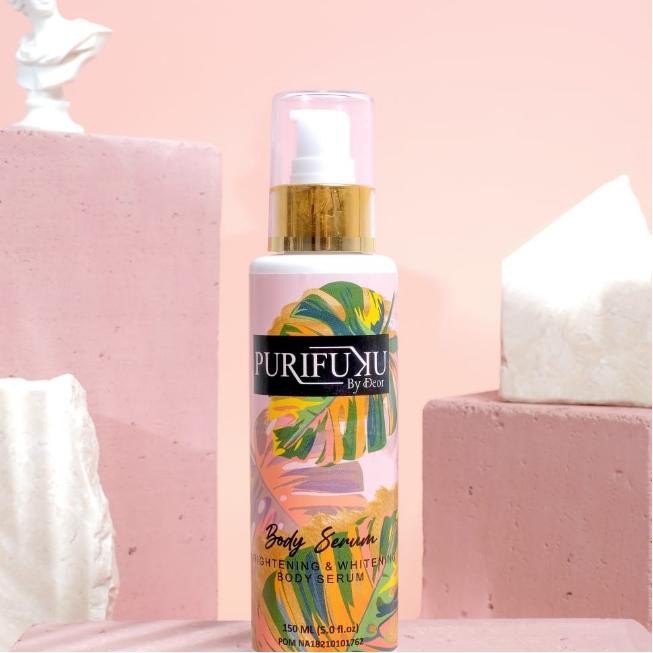 PURIFUKU Body Serum By Deor Brightening &amp; Whitening Body Lotion Free Purifuku Kuas Make Up Kaleng