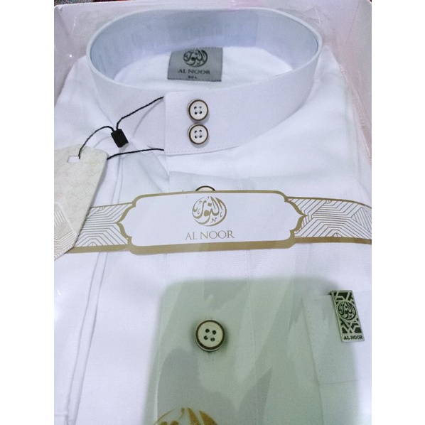 [BAYAR DIRUMAH AJA] JUBAH SAUDI AL NOOR POLOS NON MANSET SIZE DEWASA SPESIAL PUTIH KEMASAN EXCLUSIV