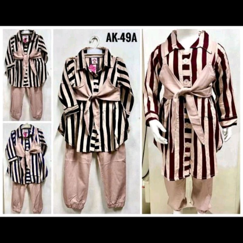 SETELAN TUNIK ANAK TERBARU SAINT QUEEN  8-11tahun