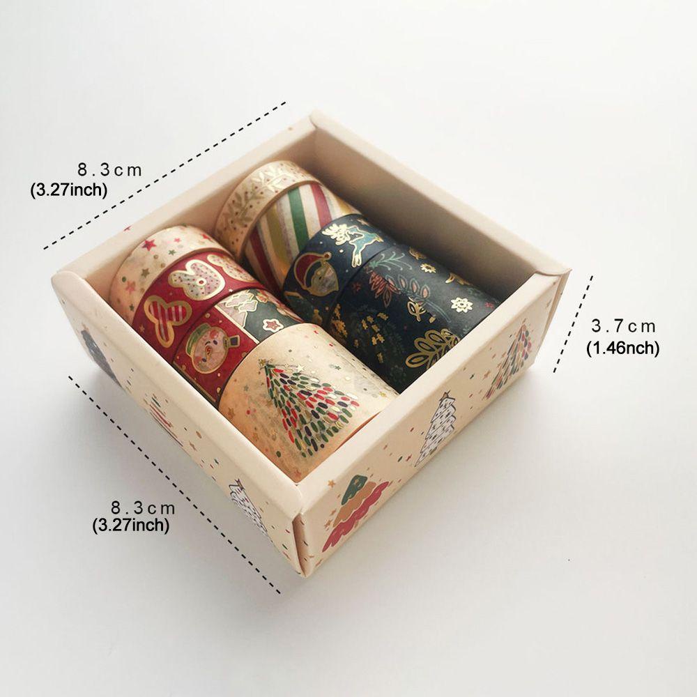 R-flower 8pcs/set Washi Tape Sastra Kualitas Tinggi Scrapbooking Gadis Hati Sedikit Segar INS DIY Bahan