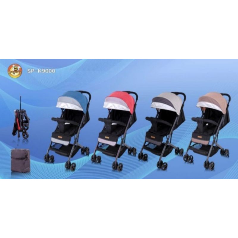 NEW ARRIVAL PACIFIC BABY STROLLER PC K9000 | CABIN SIZE | SATU TOMBOL LIPAT