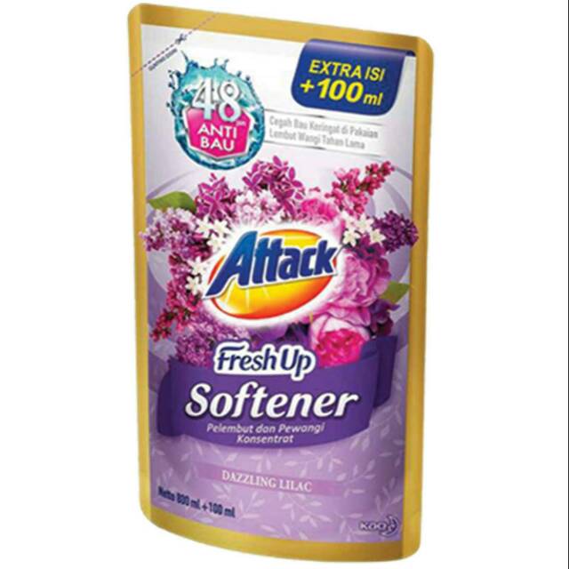 Kao Attack Softener Fresh Up Dazzling Lilac 800+100Ml