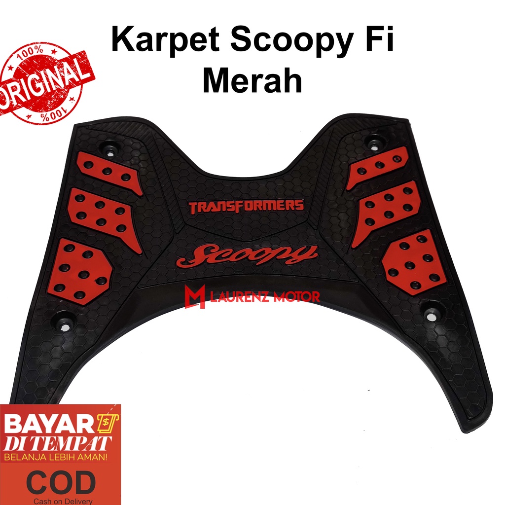 Premium Karpet Honda Scoopy 2015 2016 2017 2018 Bordes Pijakan Kaki Alas Kaki Variasi Motor