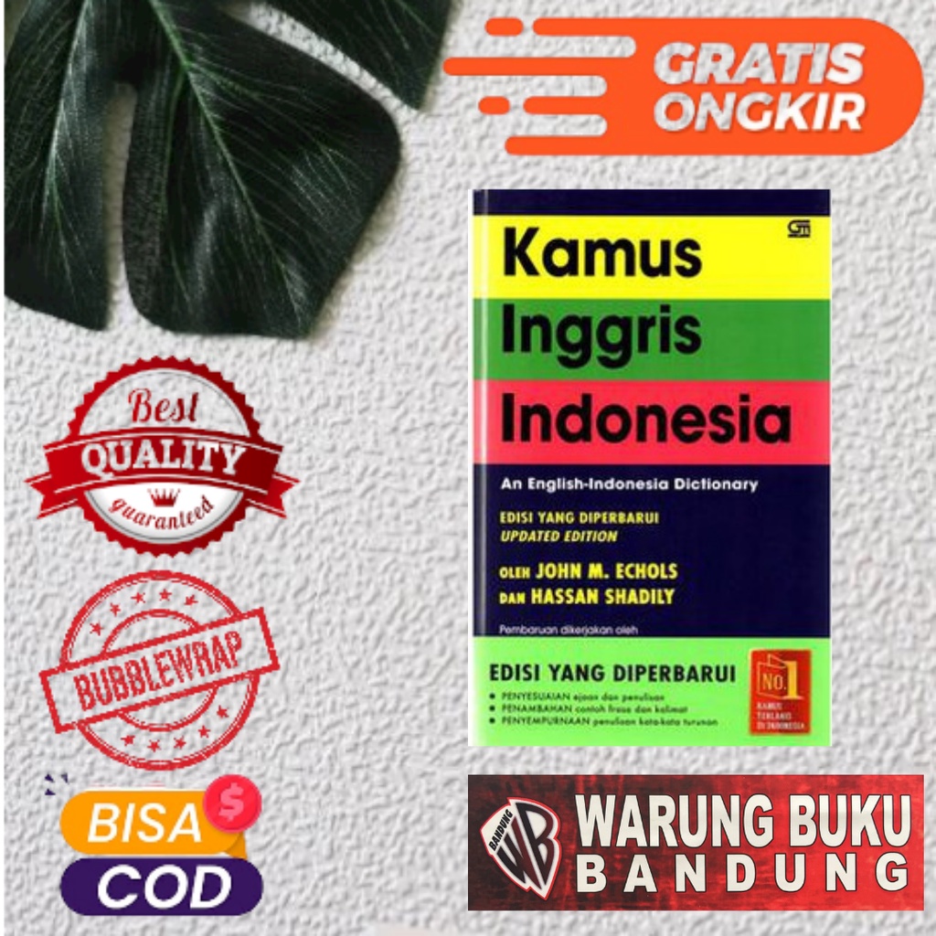 Jual Kamus Inggris - Indonesia Edisi Yang Diperbarui (John M.Echols ...