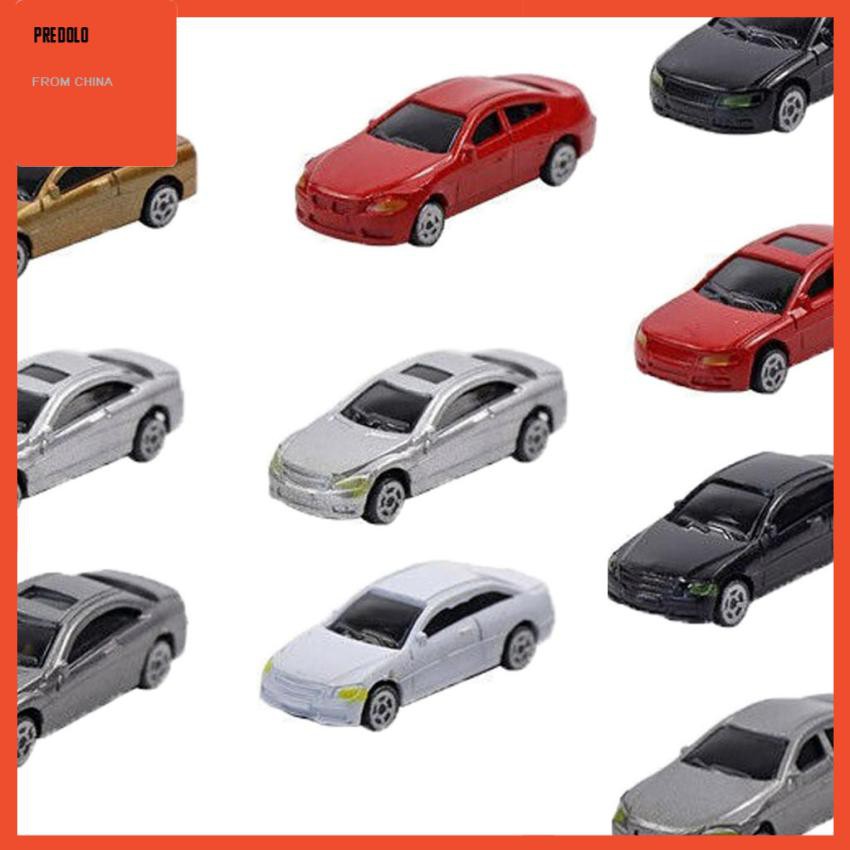 10pcs Miniatur Mobil Skala 1: 87 Untuk Pemandangan Kereta Api