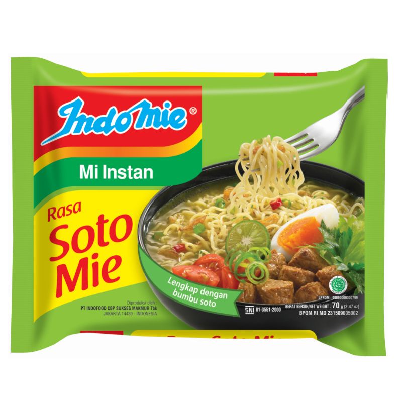 Indomie Rasa Soto Mie Kemasan 70 gram