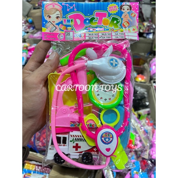 mainan anak DOKTER DOKTERAN SET + MOBIL AMBULANCE