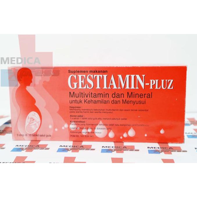 GESTIAMIN PLUZ ( 1 BOX @ 30 TABLET) GRATIS ONGKIR