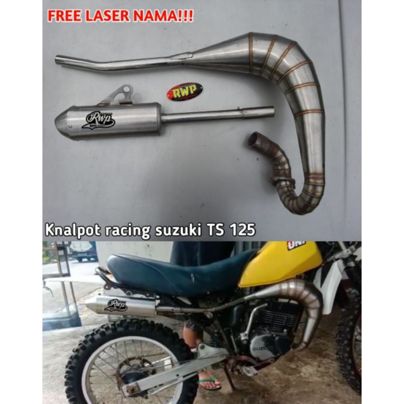 Knalpot racing suzuki Ts125 knalpot Ts 125 knalpot racing Ts125 suzuki Ts125 knalpot original RWP