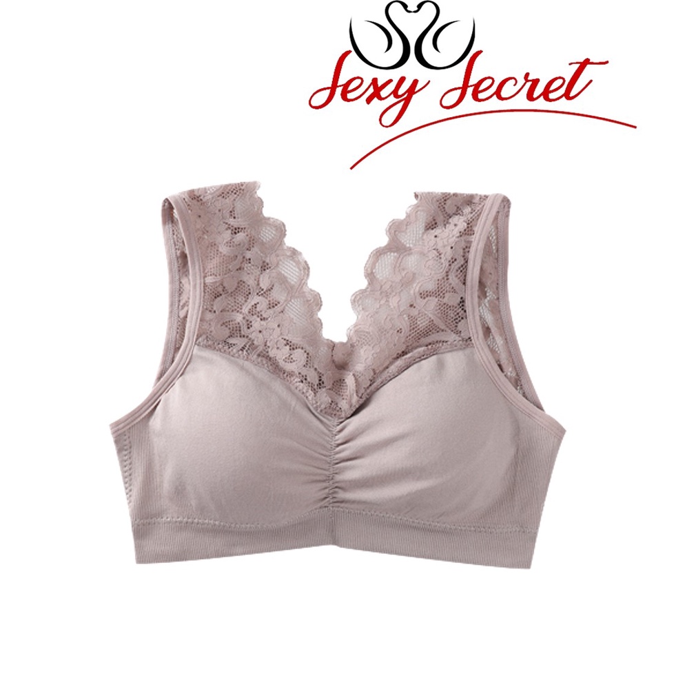 Sexy Secret Bra B026 BH Wanita Tanpa Kawat BUSA TIPIS DAN ADEM Bahan Halus Pakaian Dalam bralete Elastis Sexy dgn Busa COD