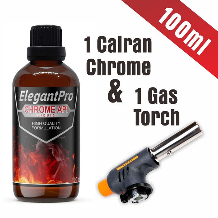ElegantPro Chrome Liquid - Cairan Chrome Api Plus Gas Torch 100ml